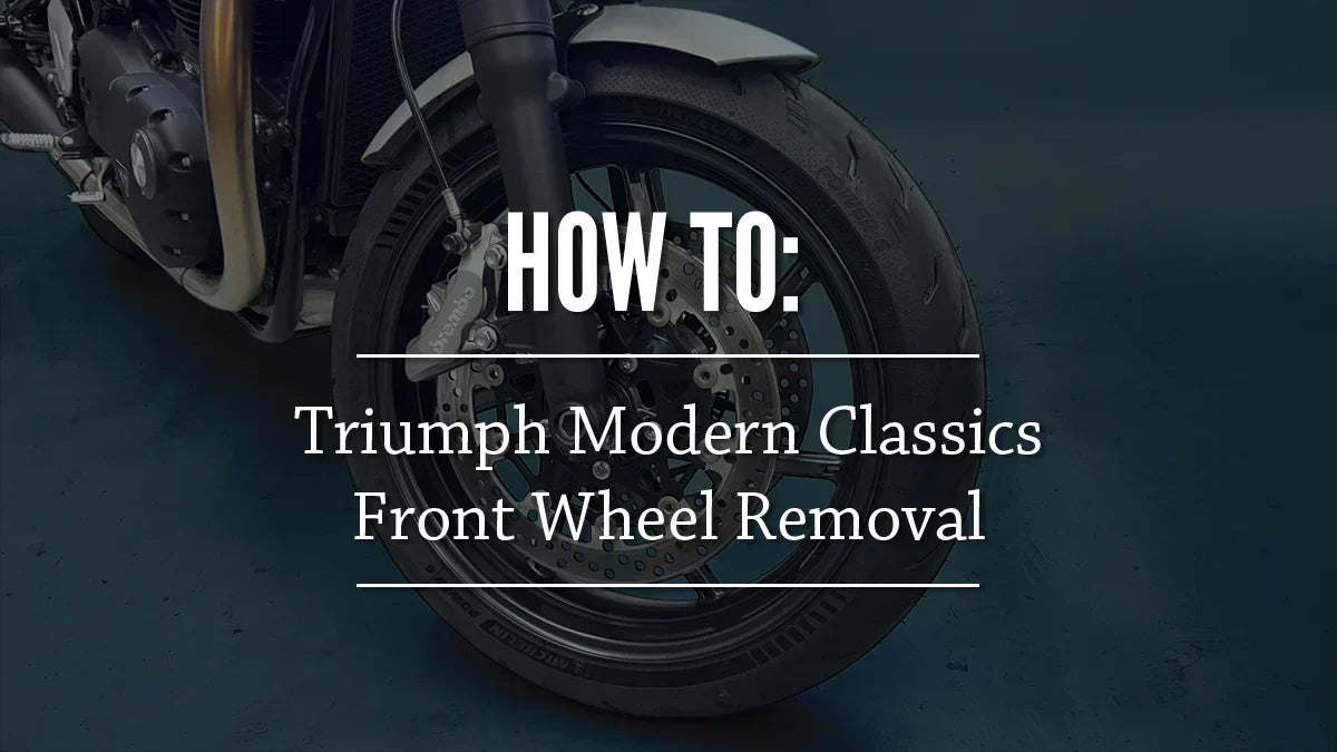 Blog Post Cover Photo for "How To: Triumph Modern Classics, Front Wheel Removal"