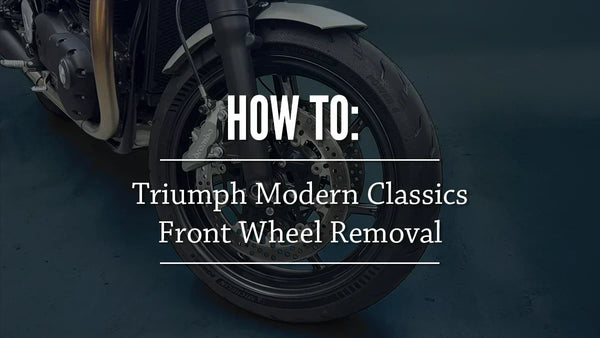 Blog Post Cover Photo for "How To: Triumph Modern Classics, Front Wheel Removal"