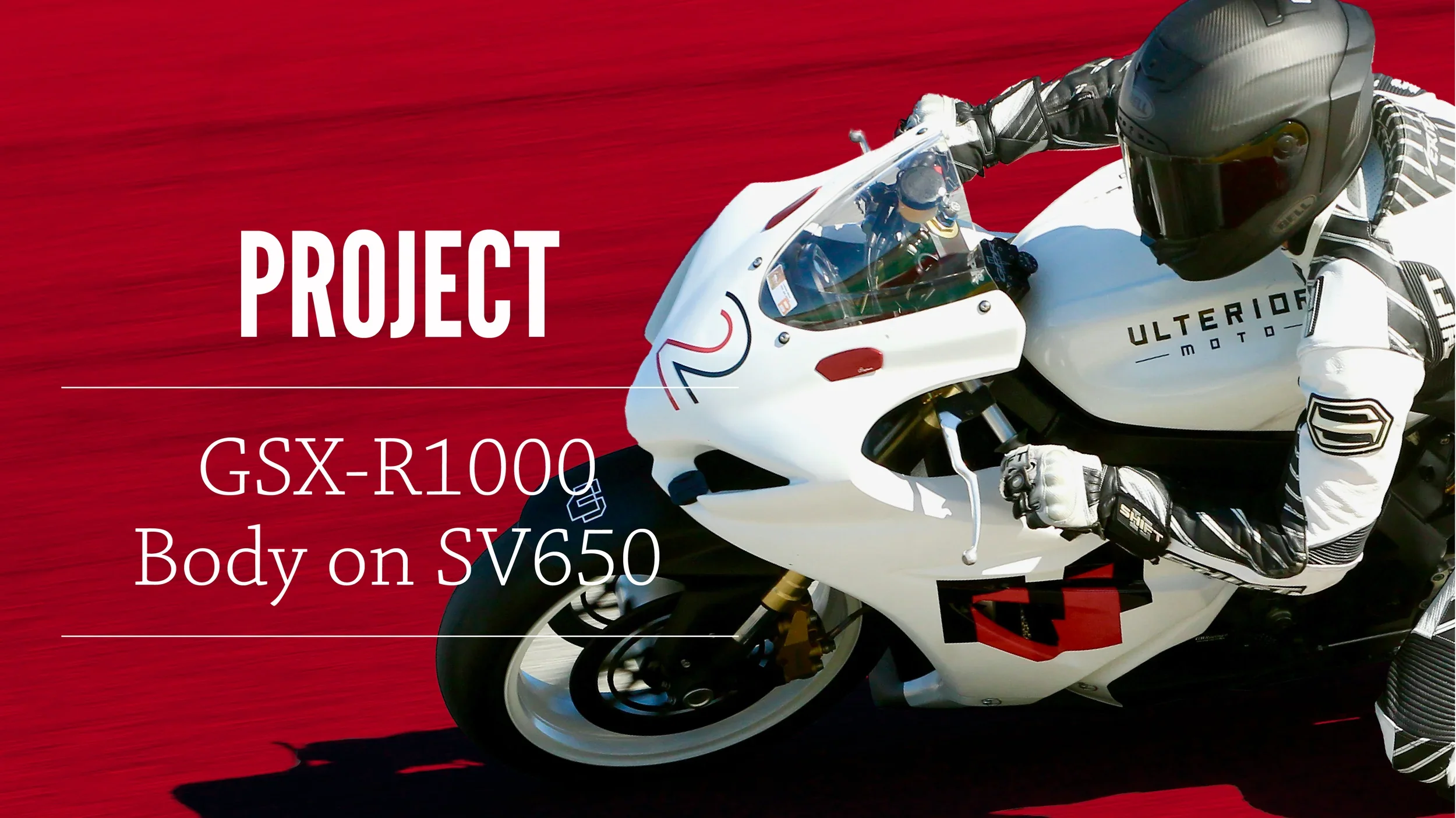 2017+ GSX-R Bodywork on an SV650 Track Bike