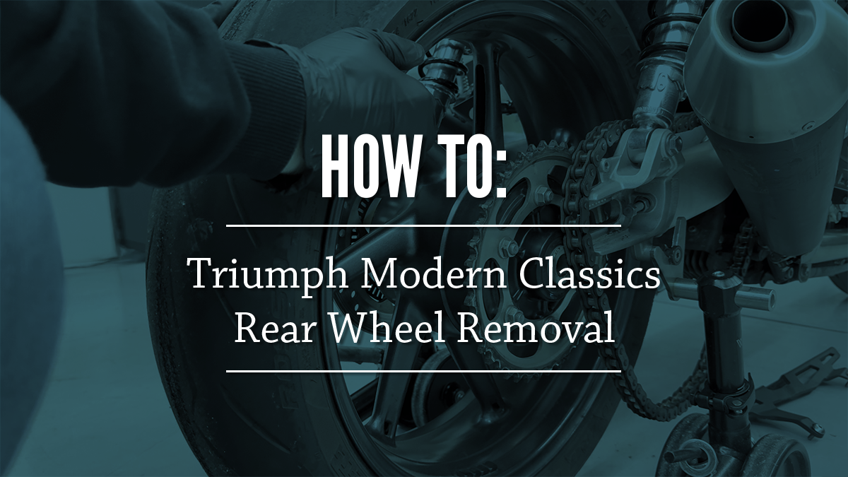 How To: Swap the Rear Wheel on a Triumph Modern Classic