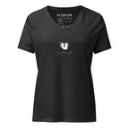 Women’s Relaxed V-Neck Corp Tee Black/Gray